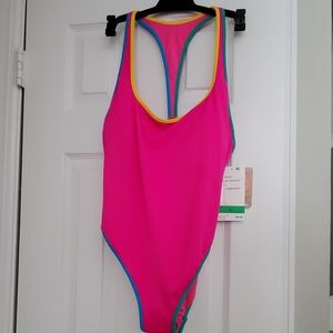 High leg one-piece swimsuit